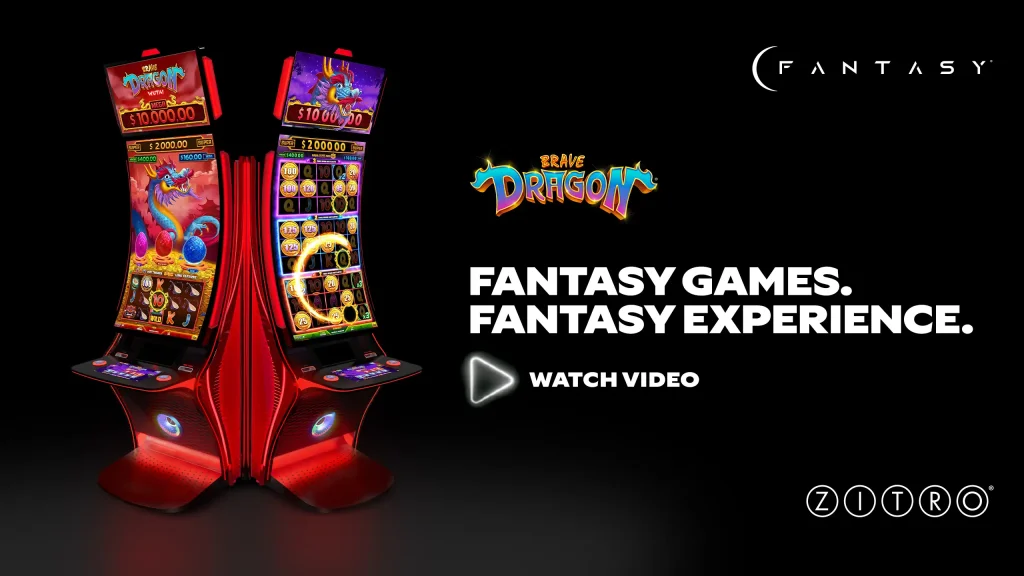 Brave Dragon joins ZITRO’s FANTASY cabinet portfolio following Gold Space debut