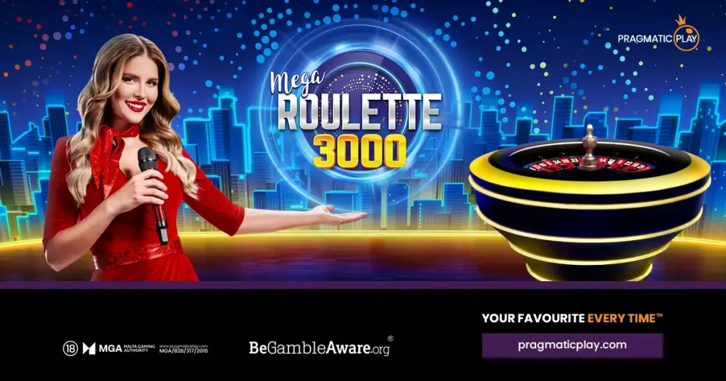 Mega Roulette 3000 marks a bold evolution of a casino classic by Pragmatic Play