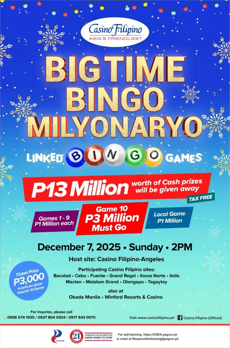 PAGCOR announces linked Bingo event with PHP13M in cash prizes