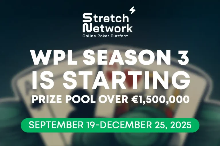 Stretch Network’s World Poker League Season 3 starts Nov 28, €1.59M guaranteed prize pool
