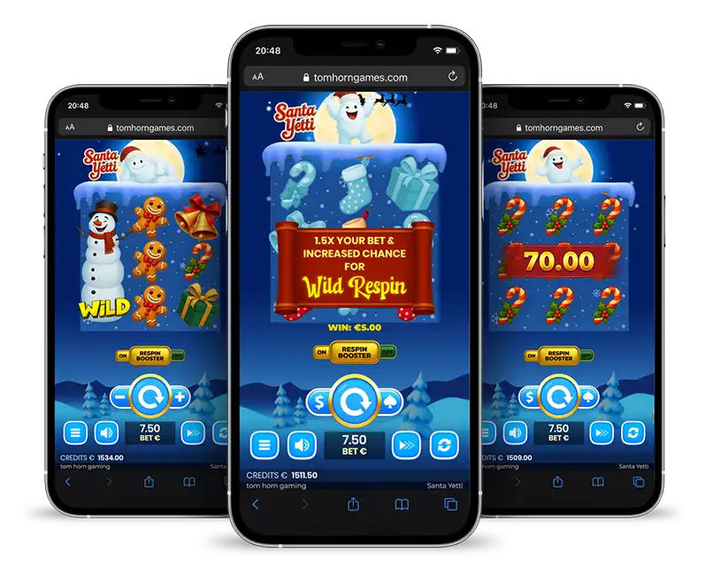 Tom Horn Gaming delivers a blizzard of fun with Santa Yetti release