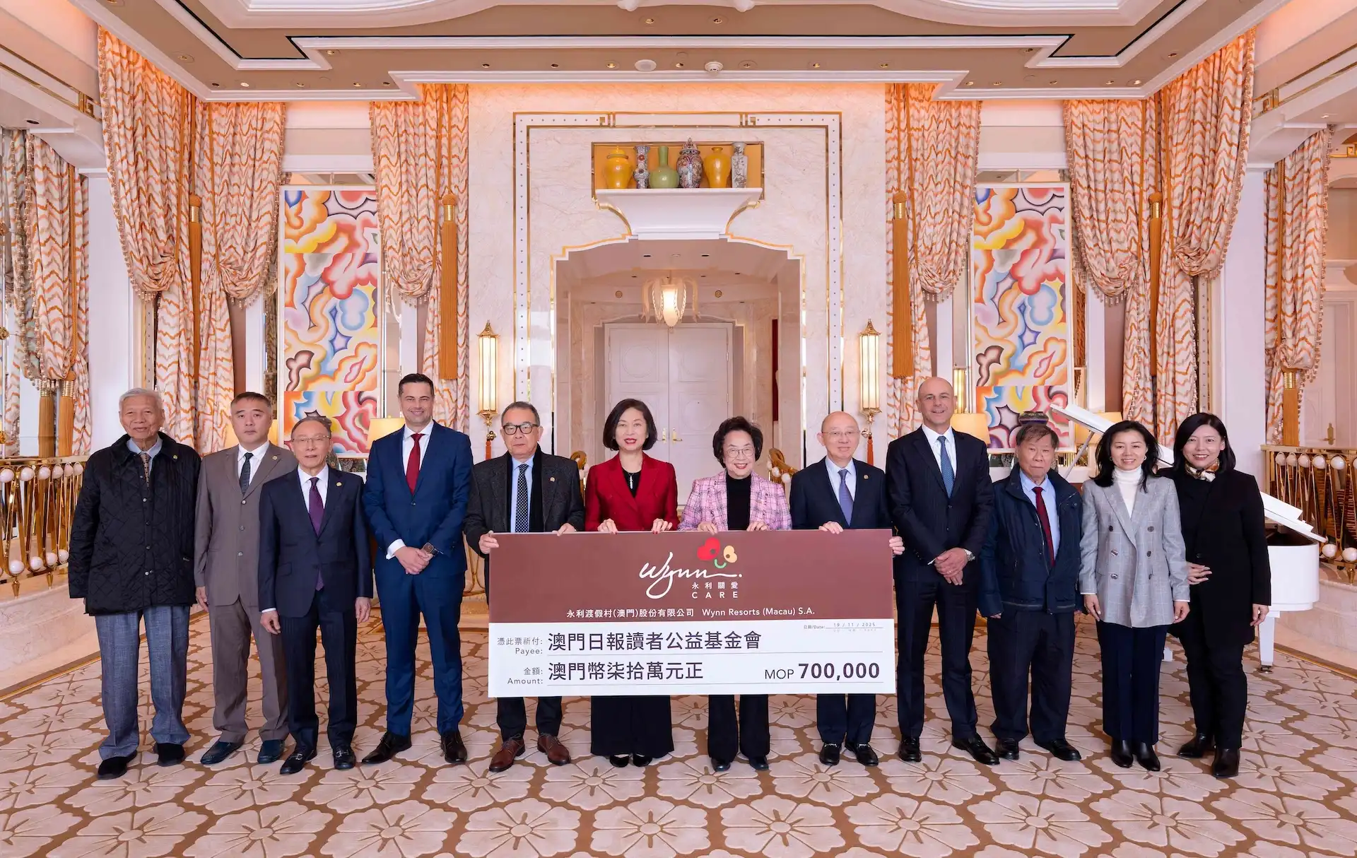 Wynn Macau supports 42nd ‘Walk for a Million’ with MOP 700,000 donation