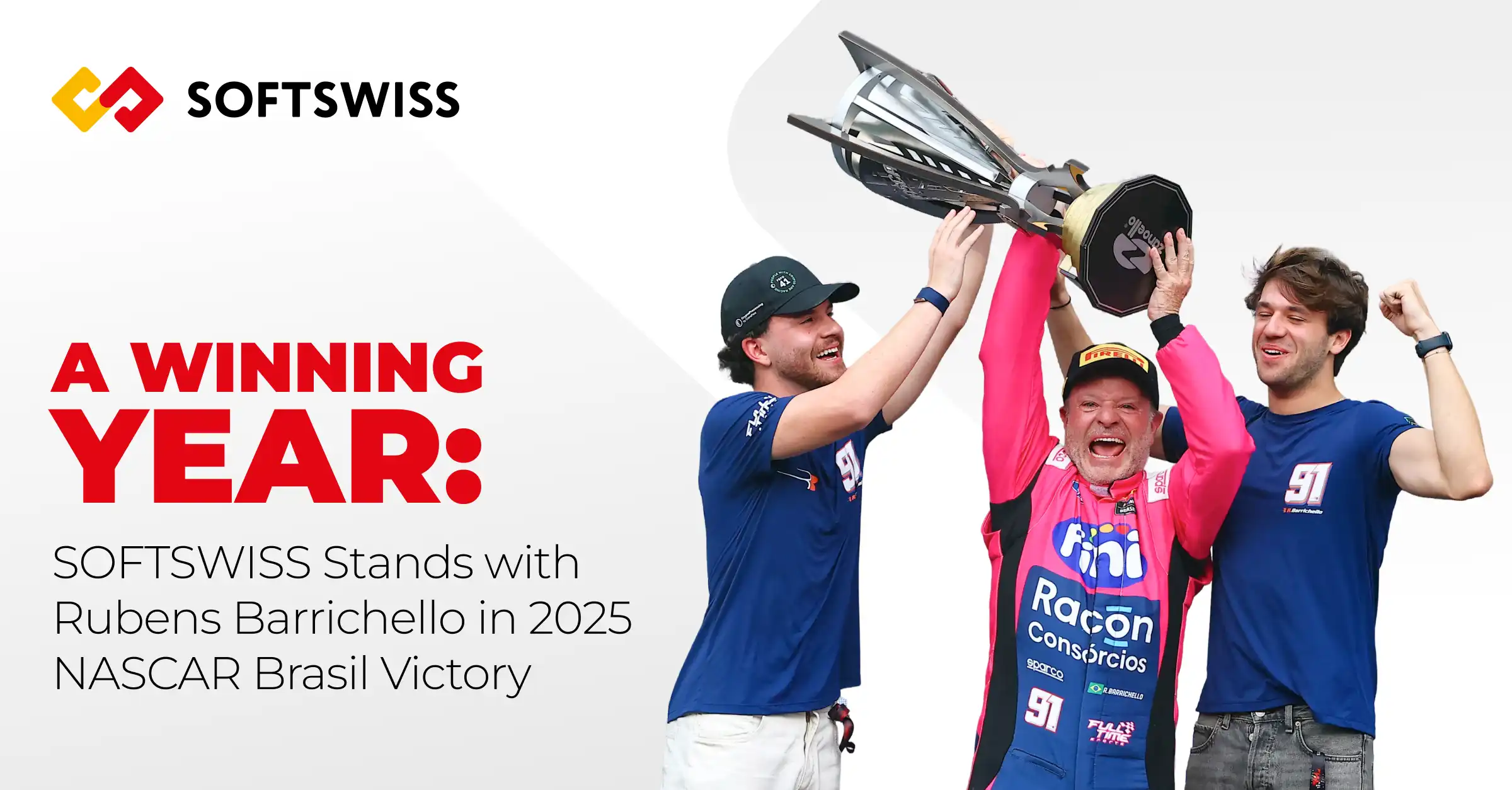 SOFTSWISS celebrates Rubens Barrichello’s 2025 NASCAR Brasil triumph