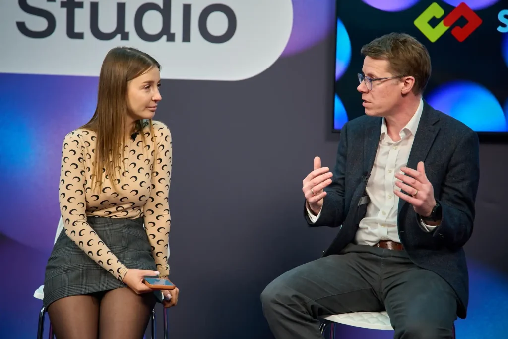 Olga Resiga, Chief Business Development Officer at SOFTSWISS, participated in an exclusive fireside chat with Ronnie Whelan, CEO at KingMakers, at ICE Barcelona 2026