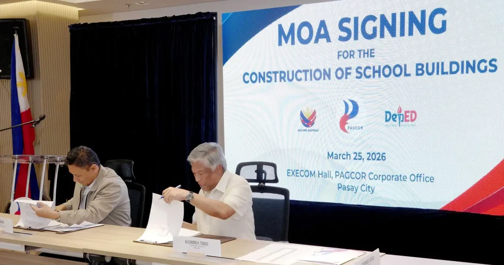 PAGCOR allocates Php1.37B to kickstart nationwide school building program