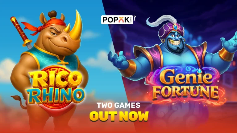 PopOK Gaming launches 2 new slot games, Genie Fortune and Rico Rhino