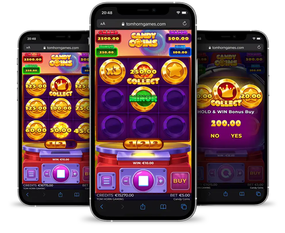 Tom Horn Gaming debuts Candy Coins with x27,134 win potential