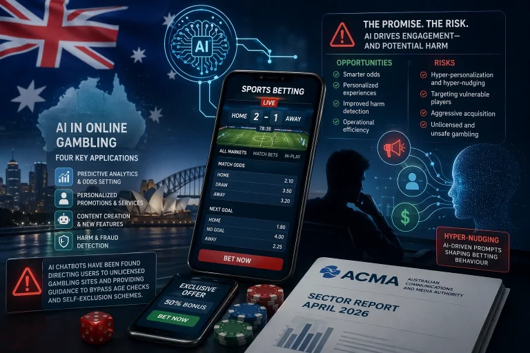 Australia’s gambling regulator maps AI’s expanding role and the risks that come with it