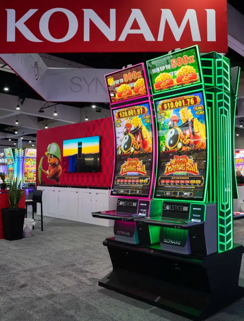 Konami-Gaming-at-2026-Indian-Gaming-Tradeshow-Convention-10-Red-Fortune-Rail