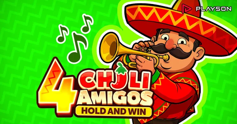 Playson heats up its collection with 4 Chili Amigos: Hold and Win, a Mexican fiesta-themed hit