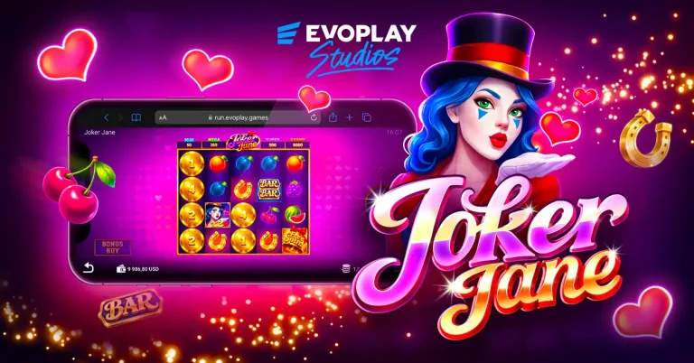 Evoplay expands slots portfolio in new release Joker Jane