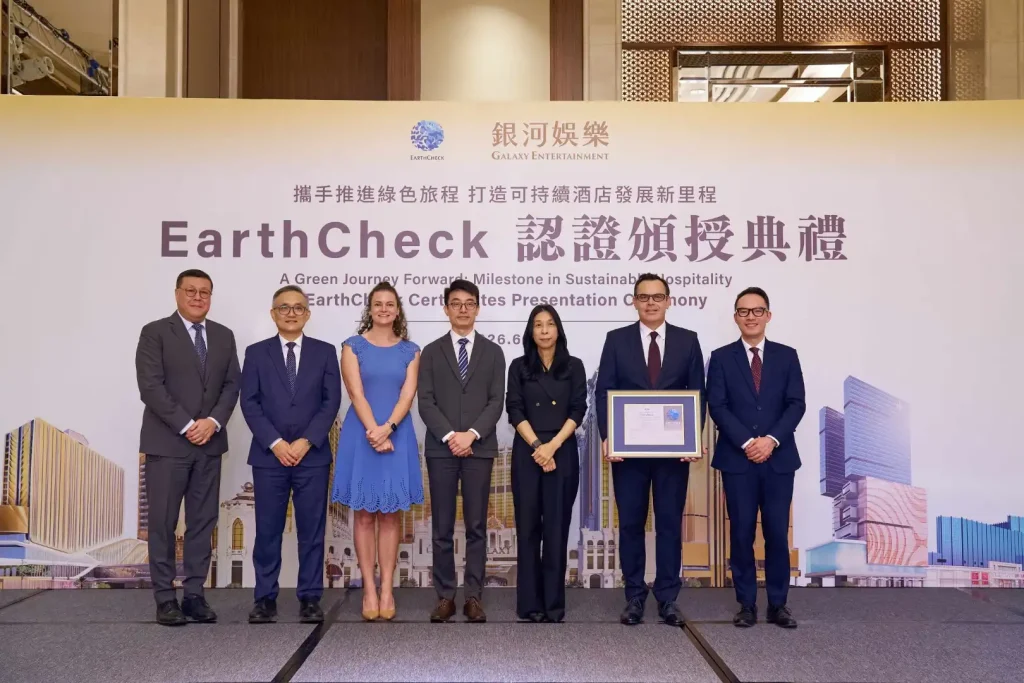 GEG stays ahead in EarthCheck rankings; Banyan Tree Macau hits Platinum benchmark
