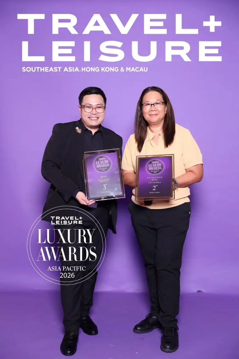 Okada Manila secures dual Top 3 rankings at Travel + Leisure Luxury Awards Asia Pacific 2026