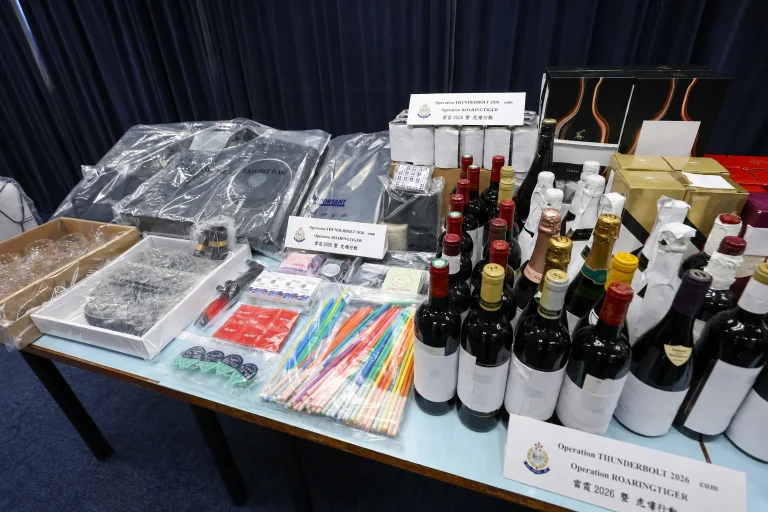 Hong Kong police arrest 65 in crackdown on illegal gambling dens and nightclubs