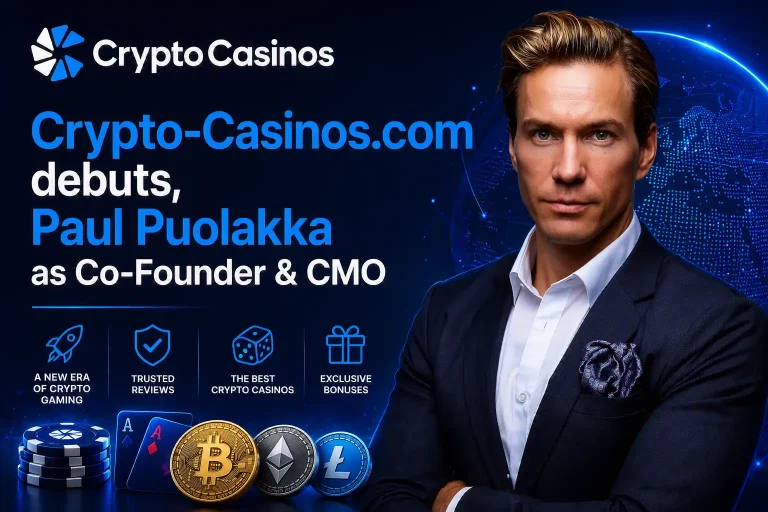 iGaming veterans launch Crypto-Casinos.com with Paul Puolakka as Co-Founder & CMO