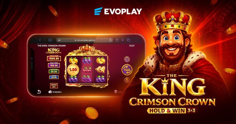 Evoplay expands regal slot franchise with The King Crimson Crown