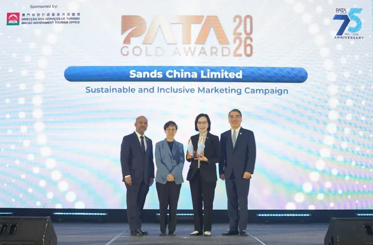 Sands China wins two 2026 PATA Gold Awards for culture and community initiatives
