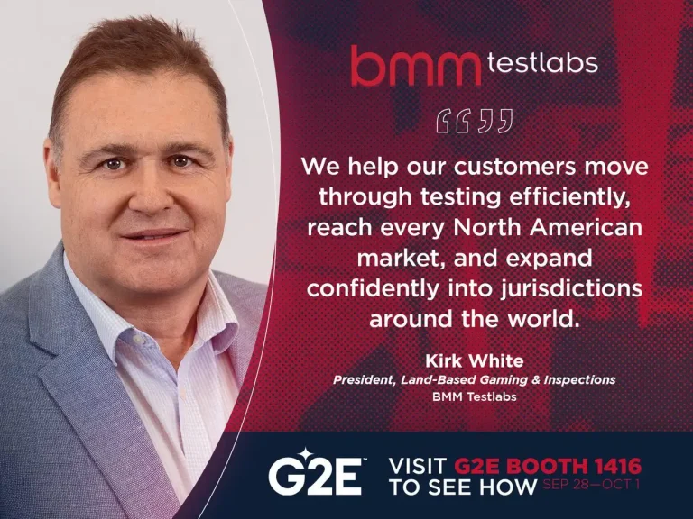 BMM Testlabs accelerates market access for global operators at G2E 2026