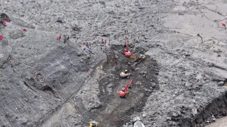 Mudslide struck Gyirong Port along the China-Nepal border