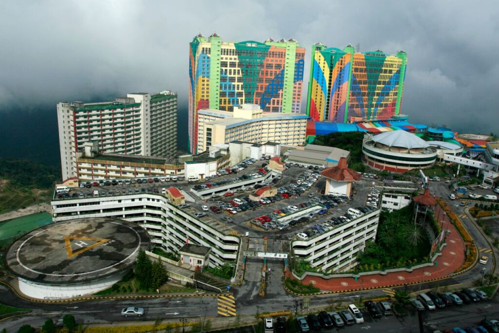 Best Online Casinos Malaysia: Top Real Money Sites and 4D Brands Aerial view of the First World Hotel at Resorts World Genting in Malaysia