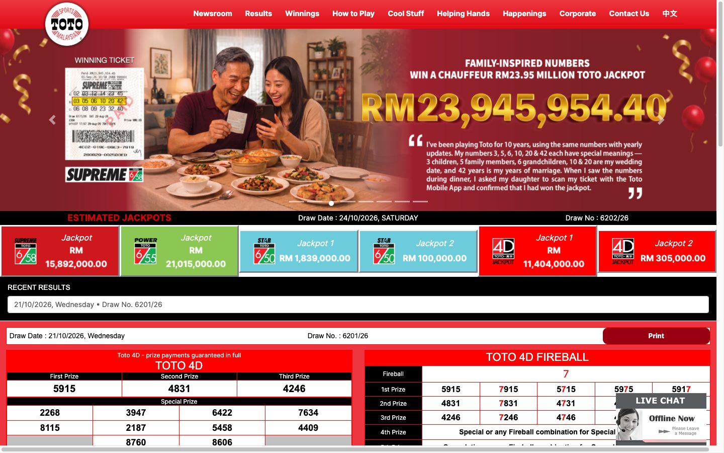 Best Online Casinos Malaysia: Top Real Money Sites and 4D Brands Sports Toto homepage with Supreme, Power and Star Toto jackpot tiles and 4D results on desktop, viewed in Malaysia